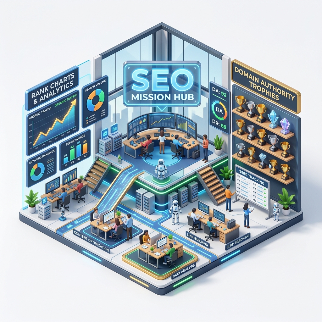 Ilustrasi Mesin Otoritas PBN 3D